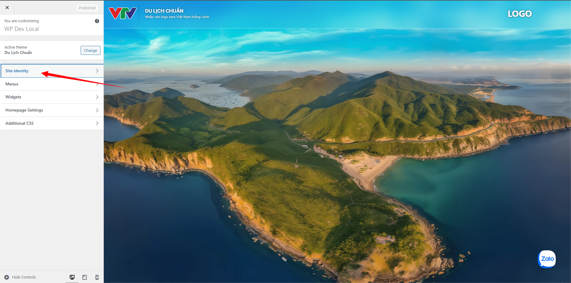 Tùy biến tiêu đề